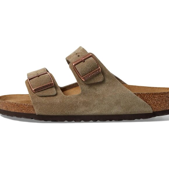 Birkenstock Arizona Taupe Suede,  Size: 38 (7-7.5) Regular - Picture 1 of 5